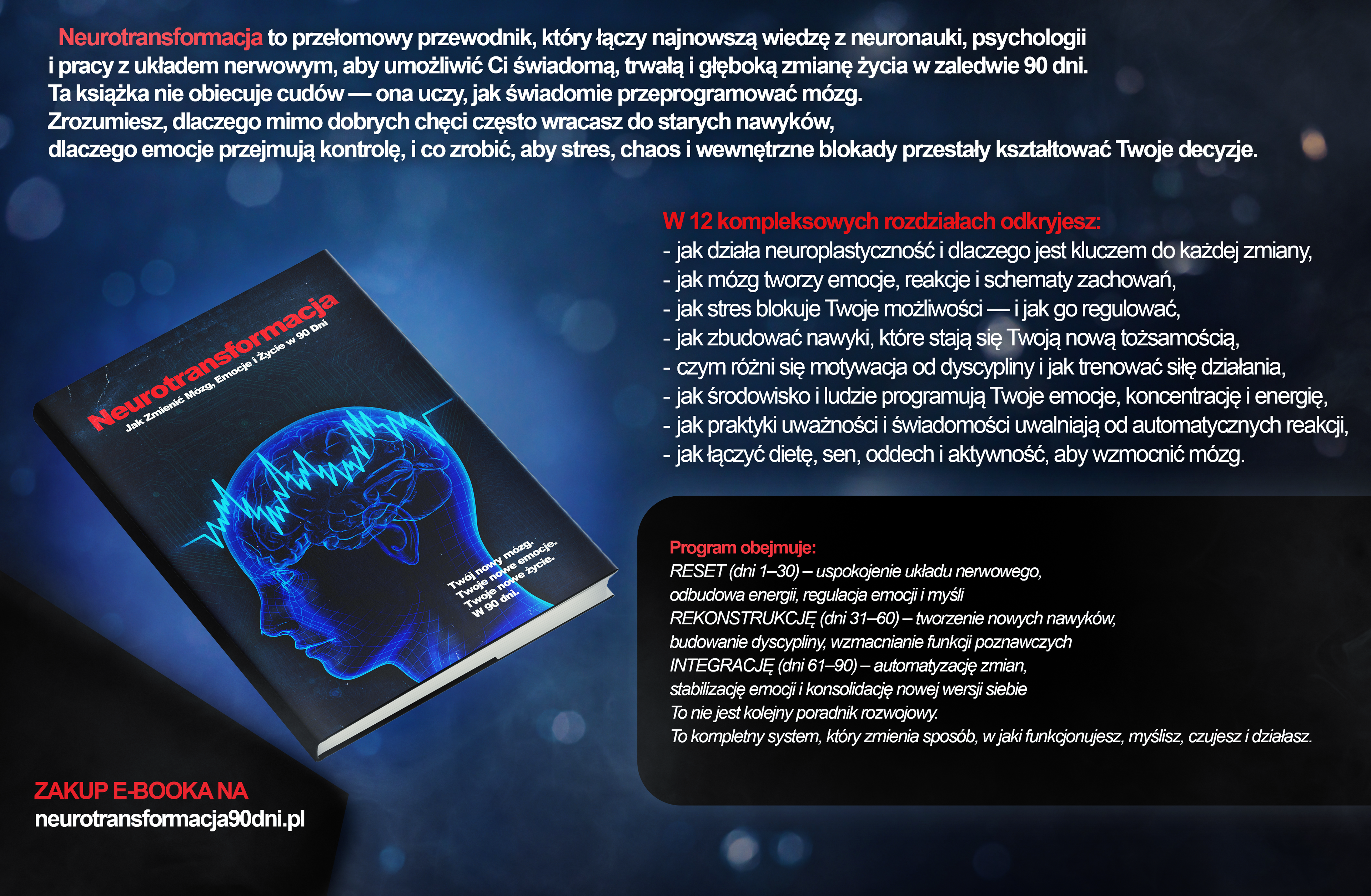 Neurotransformacja - Jak Zmienić Mózg, Emocje i Życie w 90 dni E-BOOK